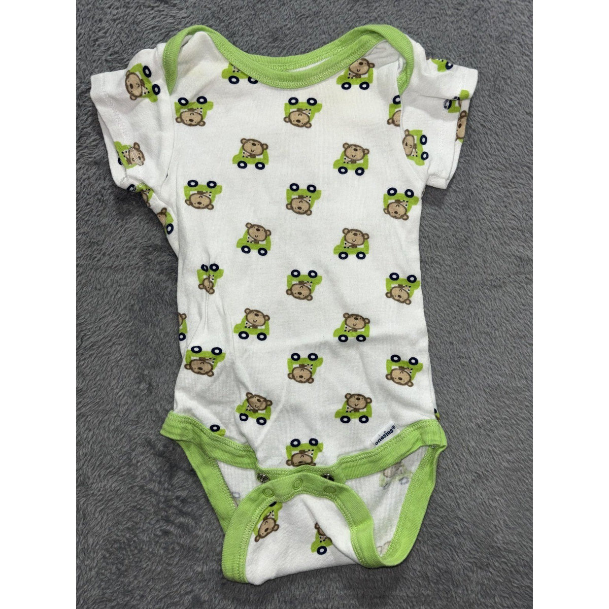 Gerber Baby Boy 3-9M 6 Piece Bundle Sleeper Bodysuits Green Blue Navy