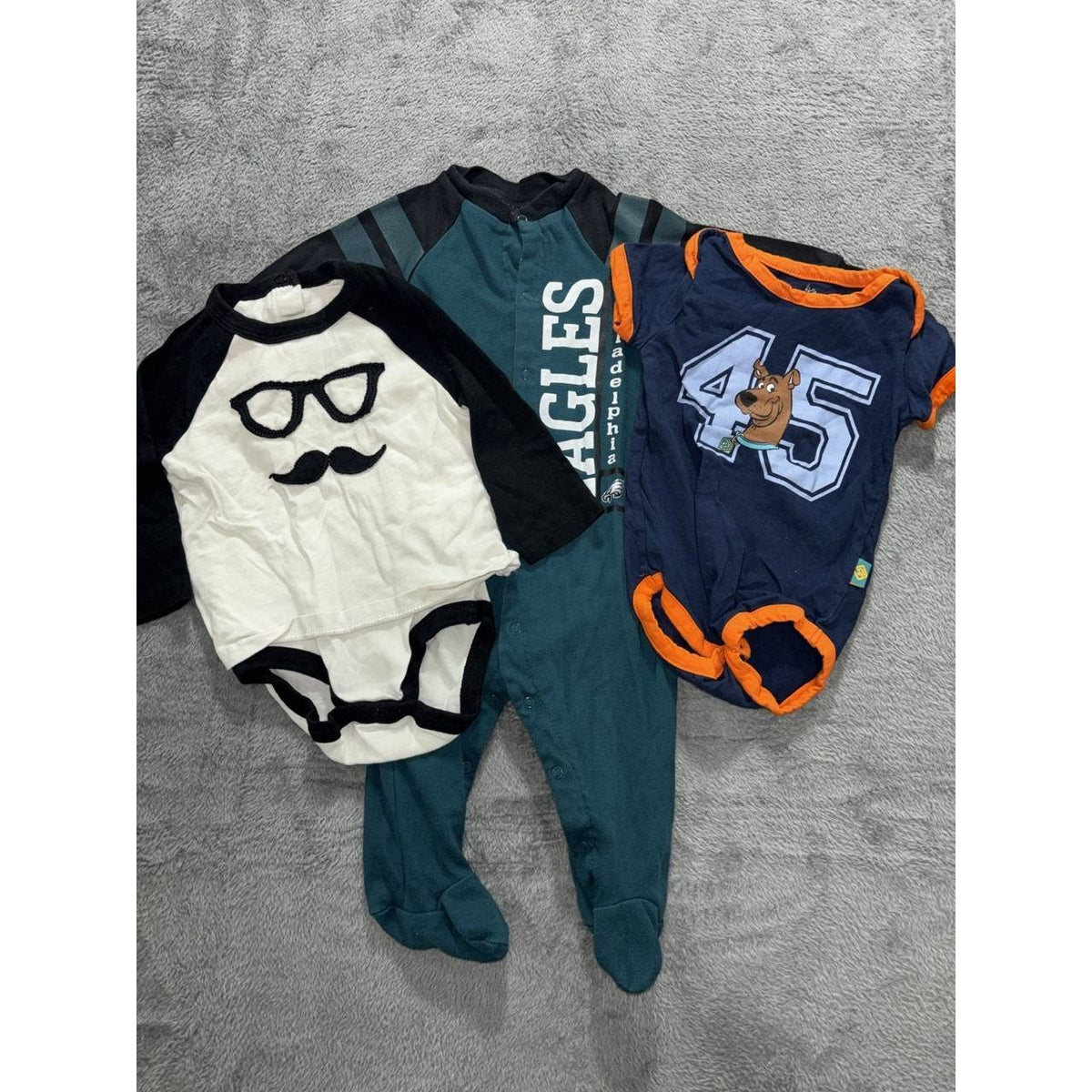 Baby Boy Eagles Scooby-Doo Clothes Lot 3 Pieces 6-9M