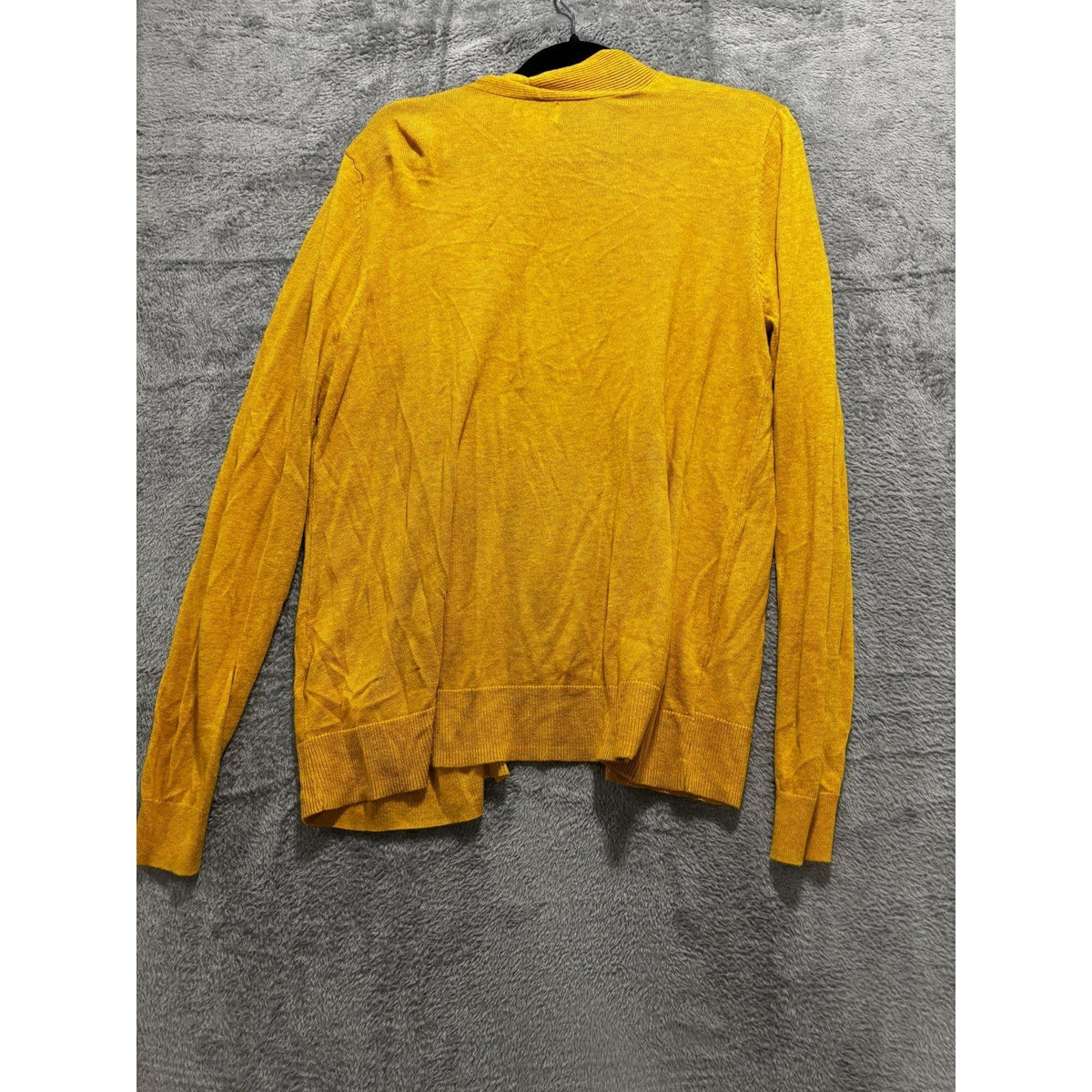 Old Navy Womens L Mustard Open Front Cardigan Long Sleeve Casual
