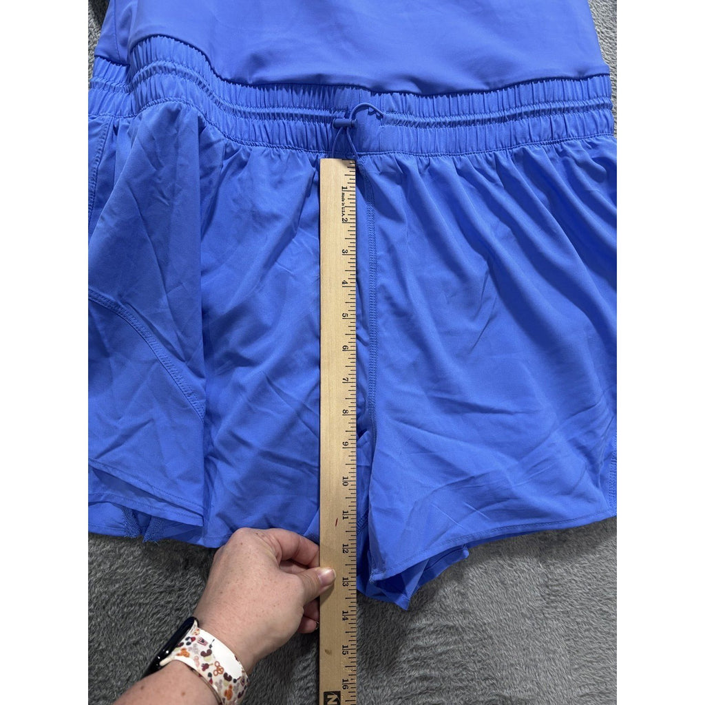 Avia Womens XL 16-18 Periwinkle Blue Athletic Romper Built In Shorts Activewear