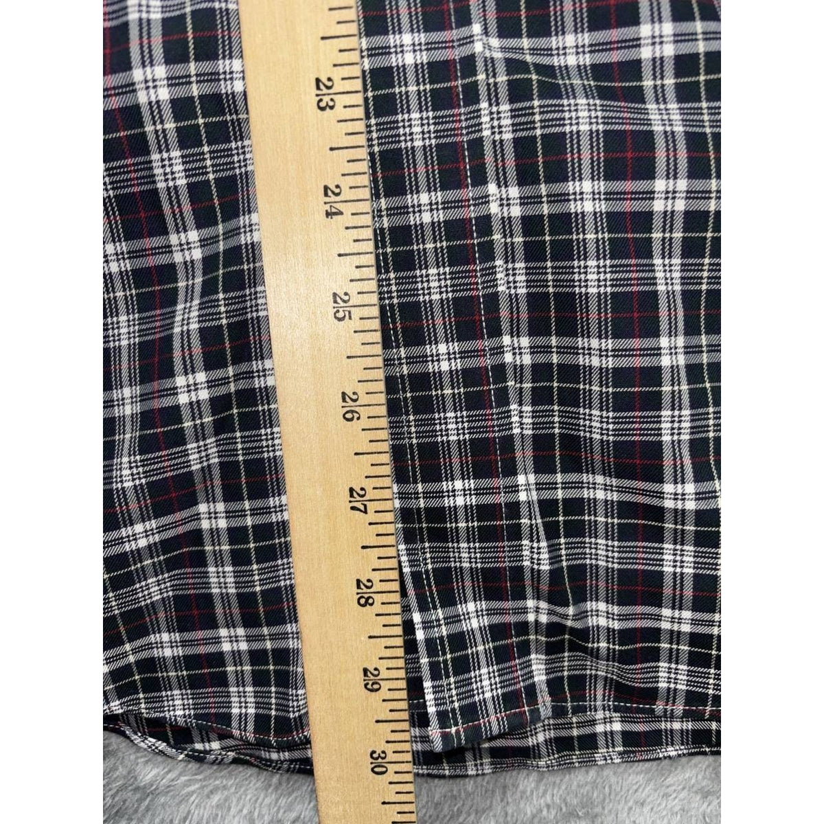 Brooks Brothers Men's Navy White Plaid Shirt Size S, photo 5 of 8