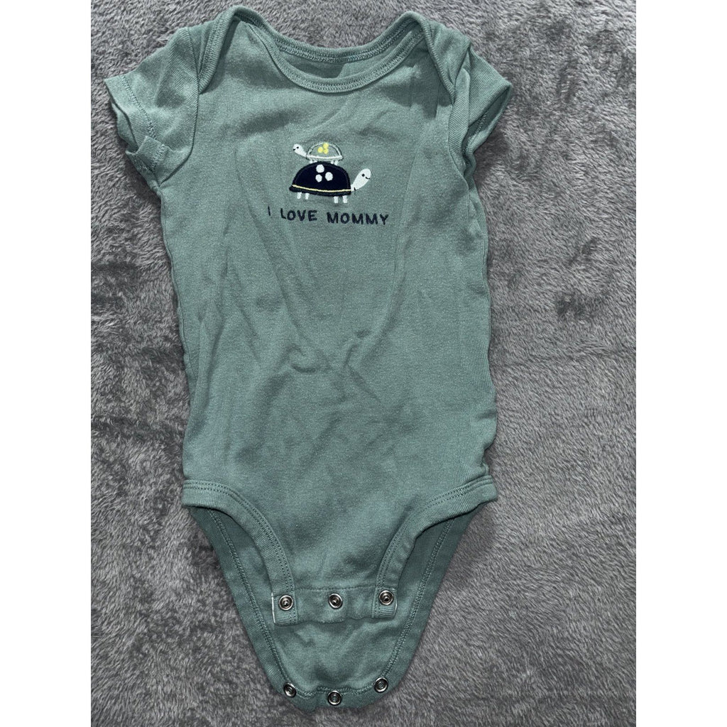 Carter's Circo Baby Boy 6M 5 Piece Bundle Bodysuits Shorts Romper Sage Gray