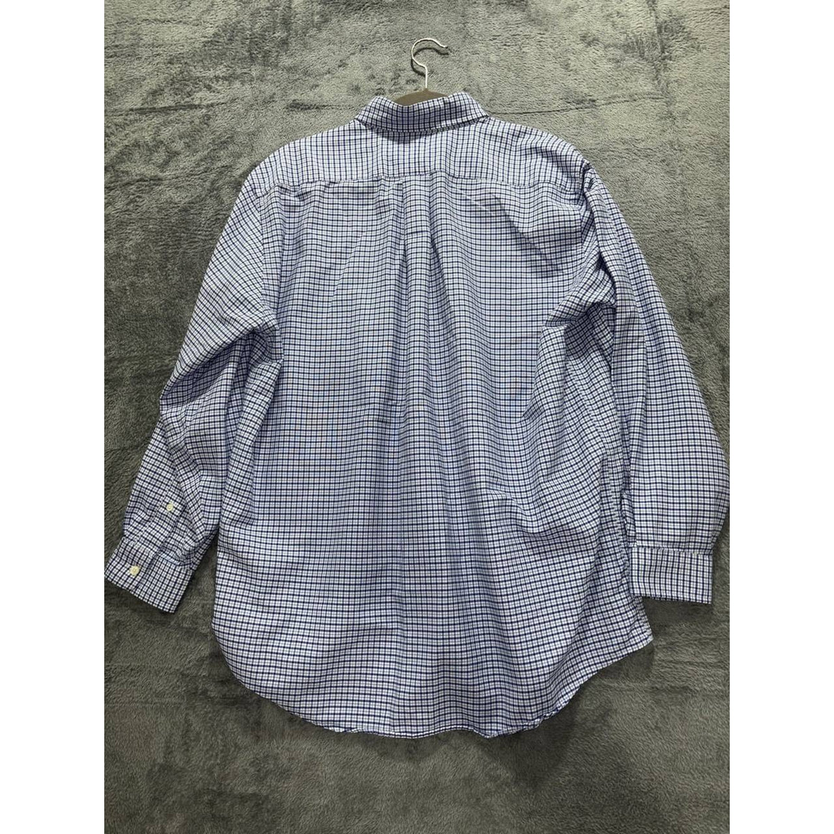 L.L. Bean Men's Blue Check Dress Shirt Size 16-33, photo 6 of 8