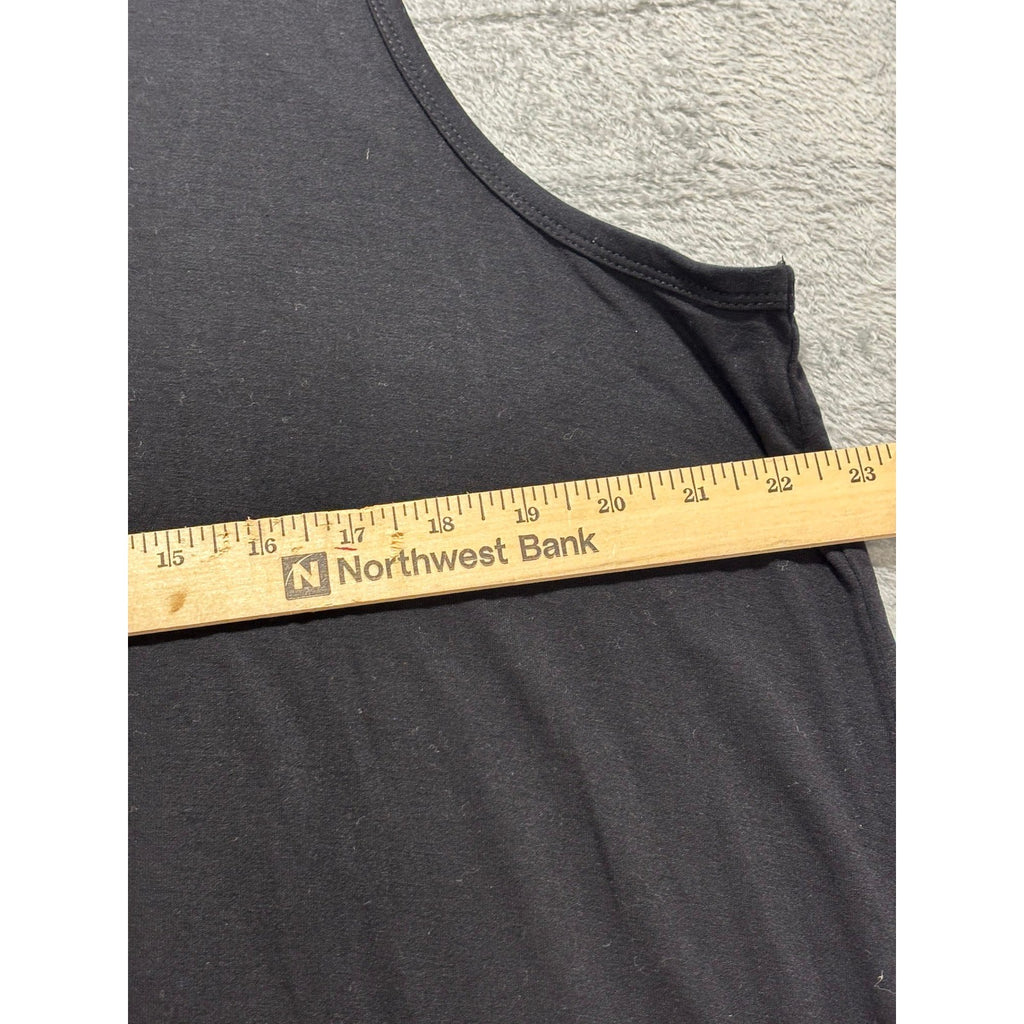 Old Navy Womens XL Tall Black Luxe Tank Top Sleeveless Casual Athleisure Basic