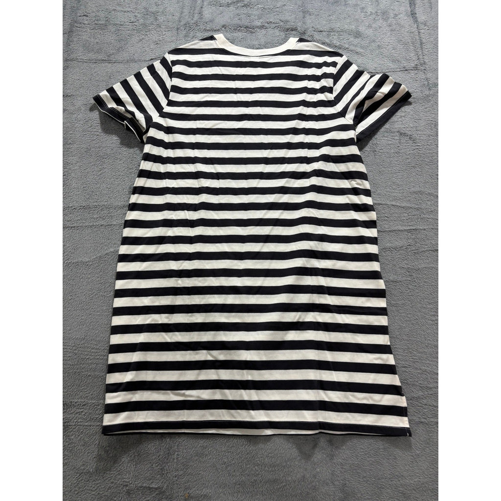 Old Navy Women's Black White Stripe T-Shirt Dress L, photo 2 of 8