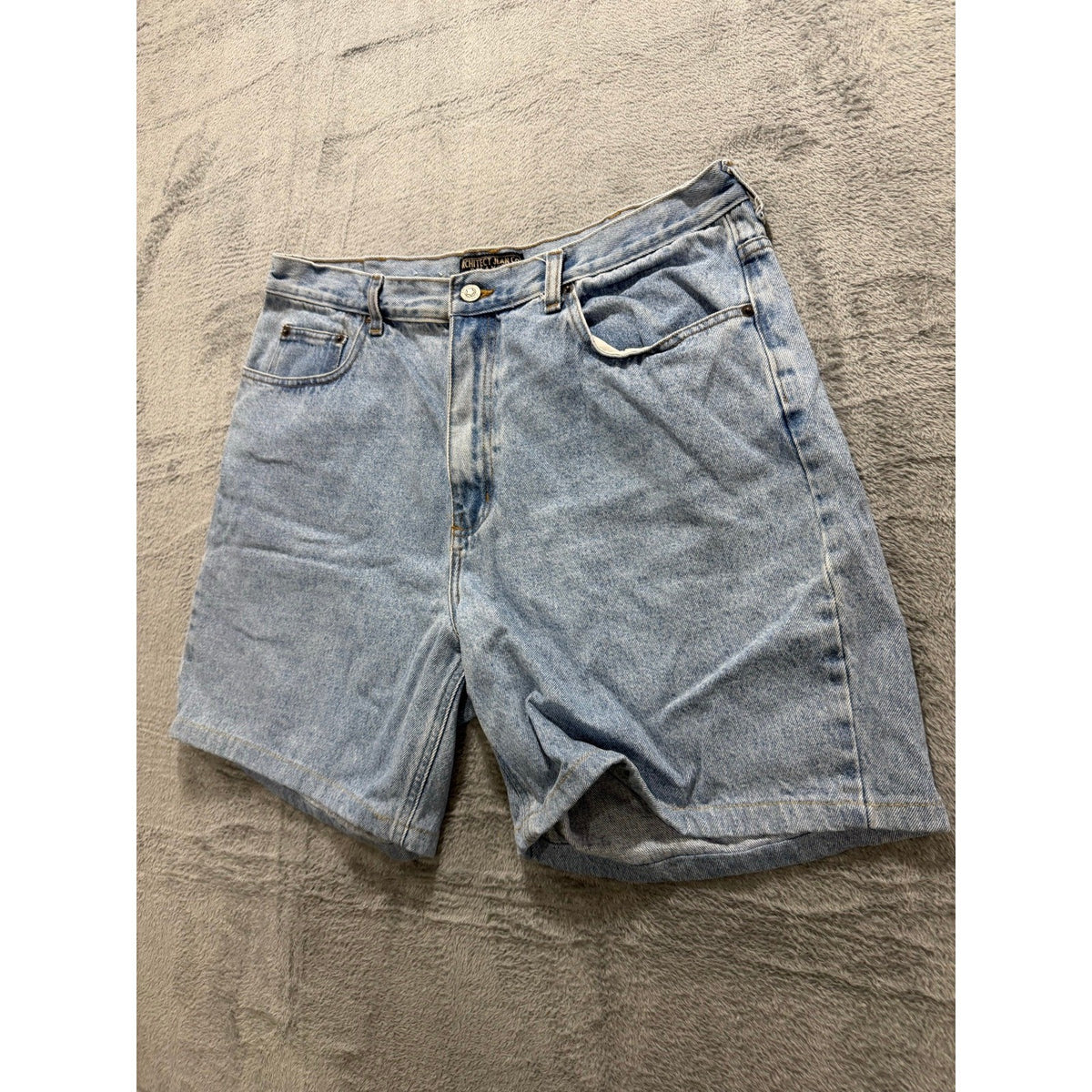 Architect Jean Co 38 Light Wash Blue Denim Shorts Relaxed Fit Vintage Casual