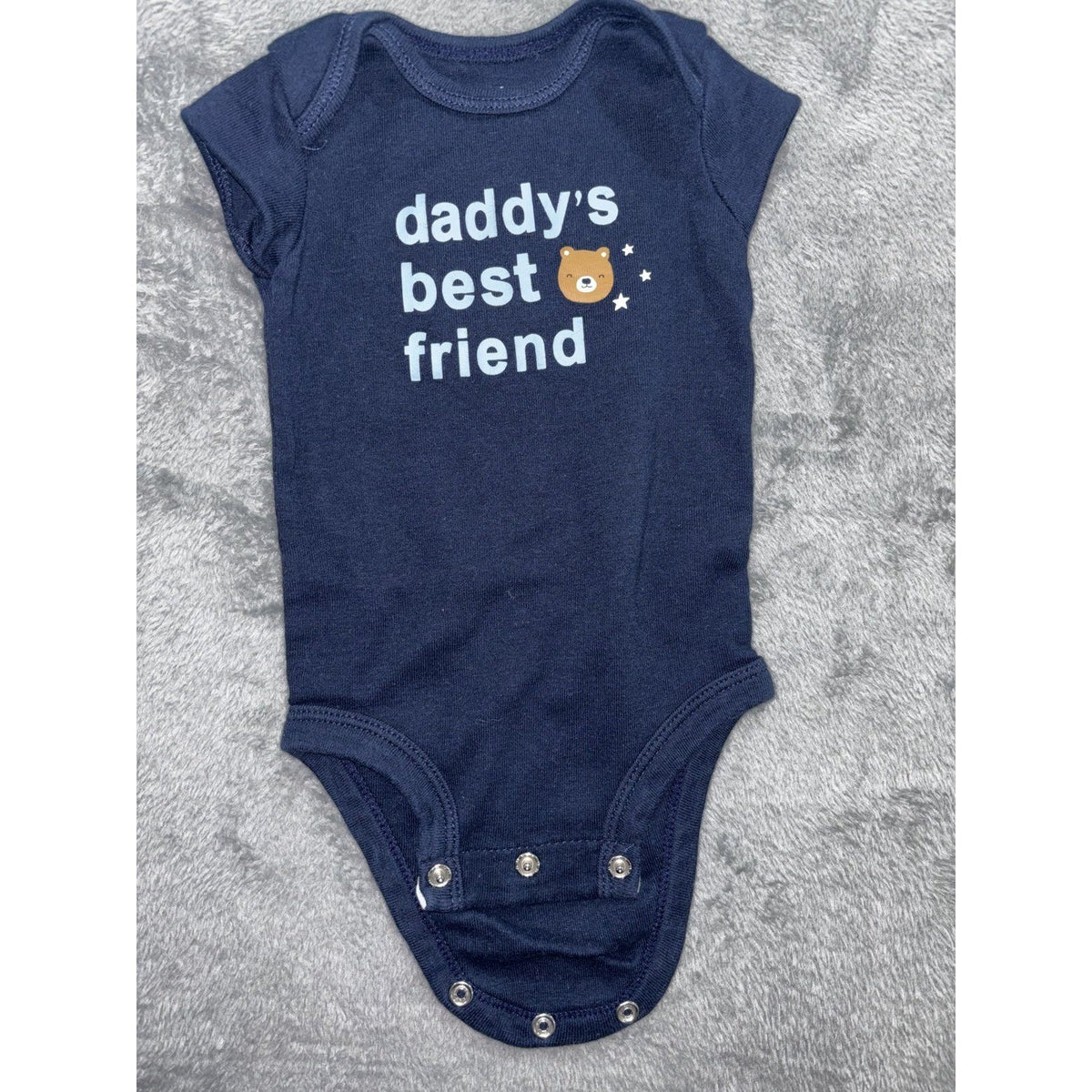 Child of Mine Carter's Baby Boy 0-3M 5 Piece Bundle Top Pants Bodysuits Blue