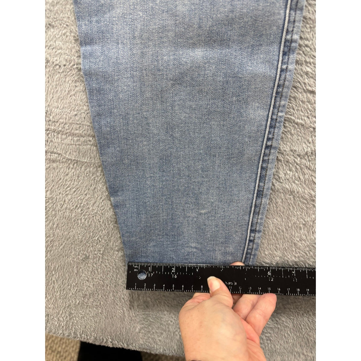 Spanx Womens 1XT Tall Blue Denim Pull On Skinny Jeans Casual Plus Size Slimming