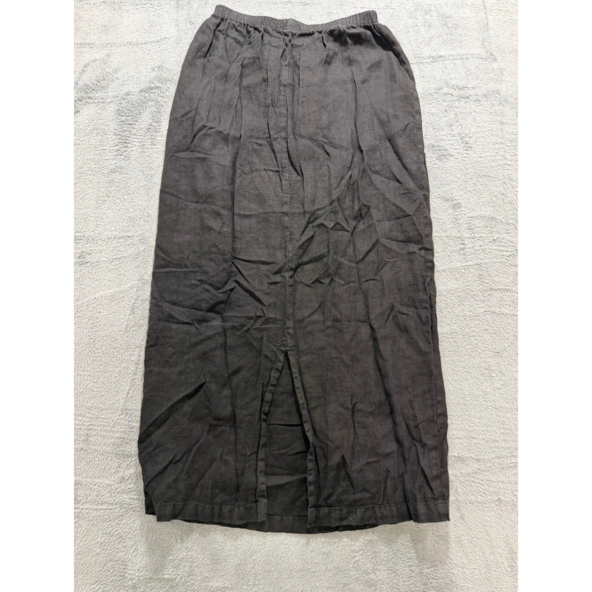 Doneckers of Ephrata S Black Linen Maxi Skirt Womens Boho Vintage Casual