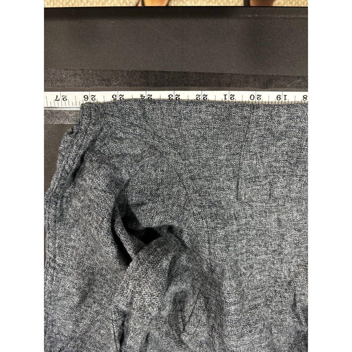 Haggar XL Blue Gray Flannel Shirt Long Sleeve Cotton Mens