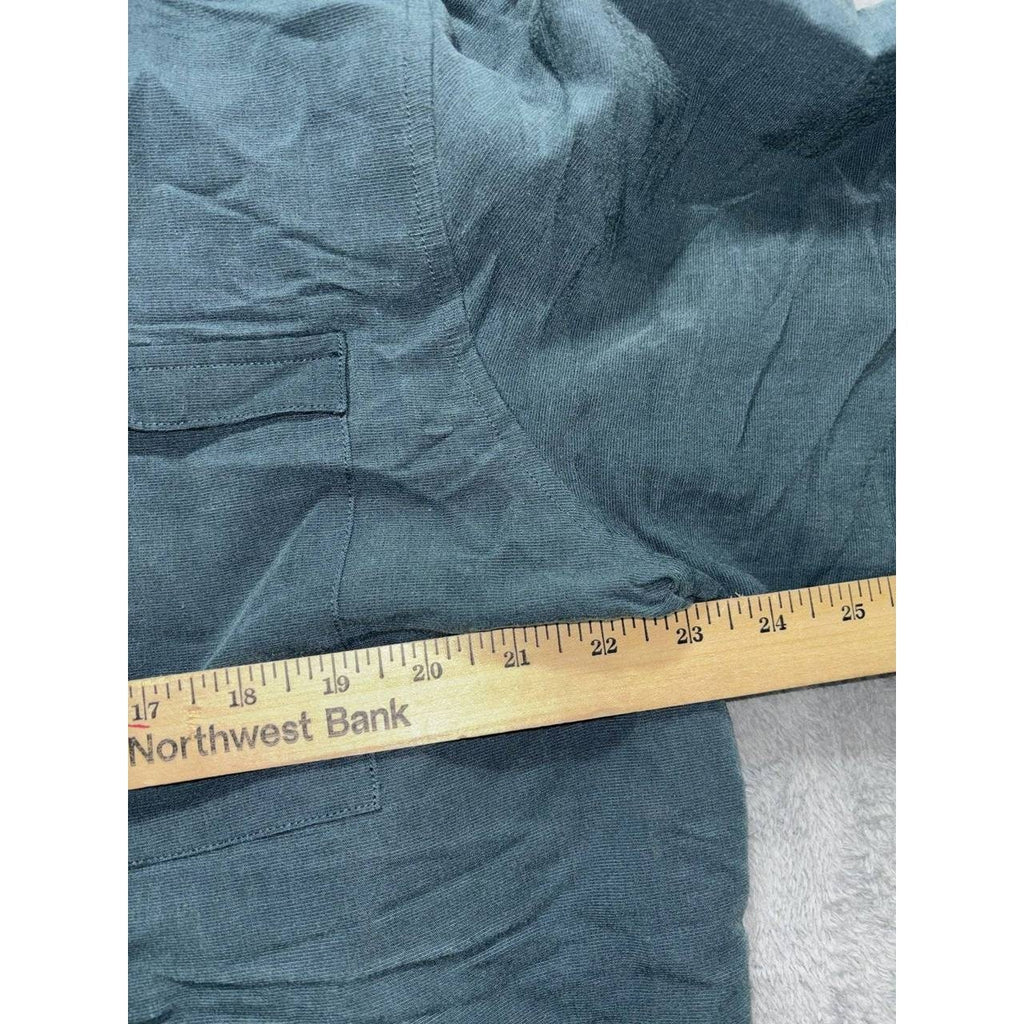 Vanderbilt Men's Dark Teal Button Up Shirt Size L, photo 4 of 8