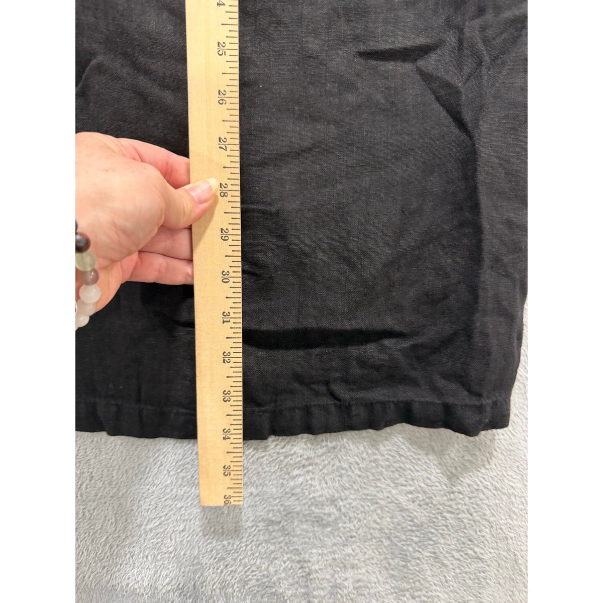 Doneckers of Ephrata S Black Linen Maxi Skirt Womens Boho Vintage Casual