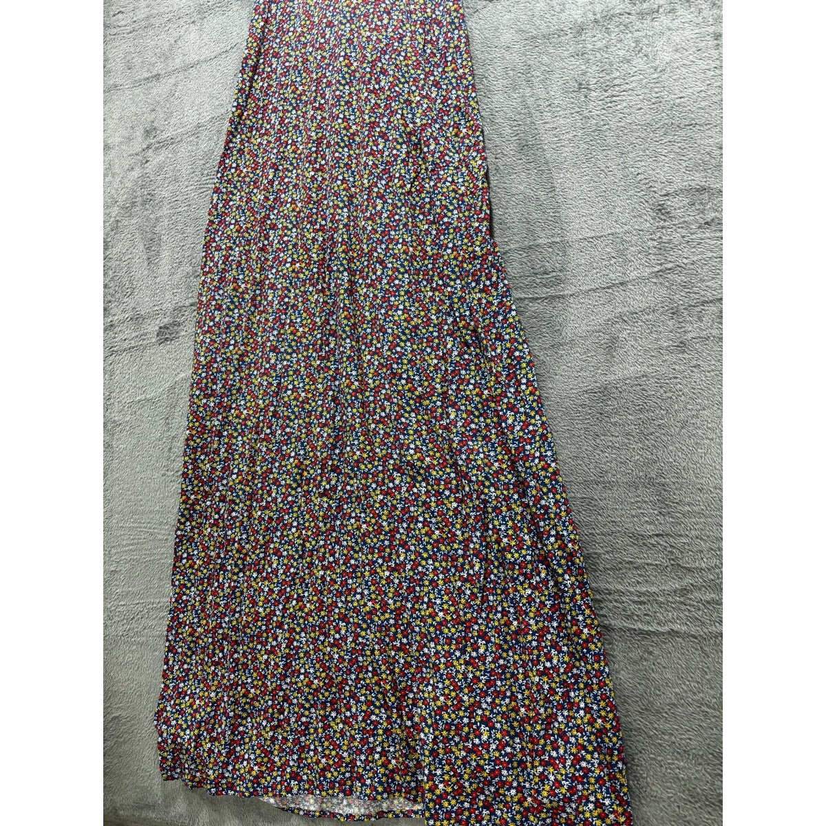 Old Navy M Navy Blue Floral Cami Maxi Dress Womens Boho Casual Ditsy