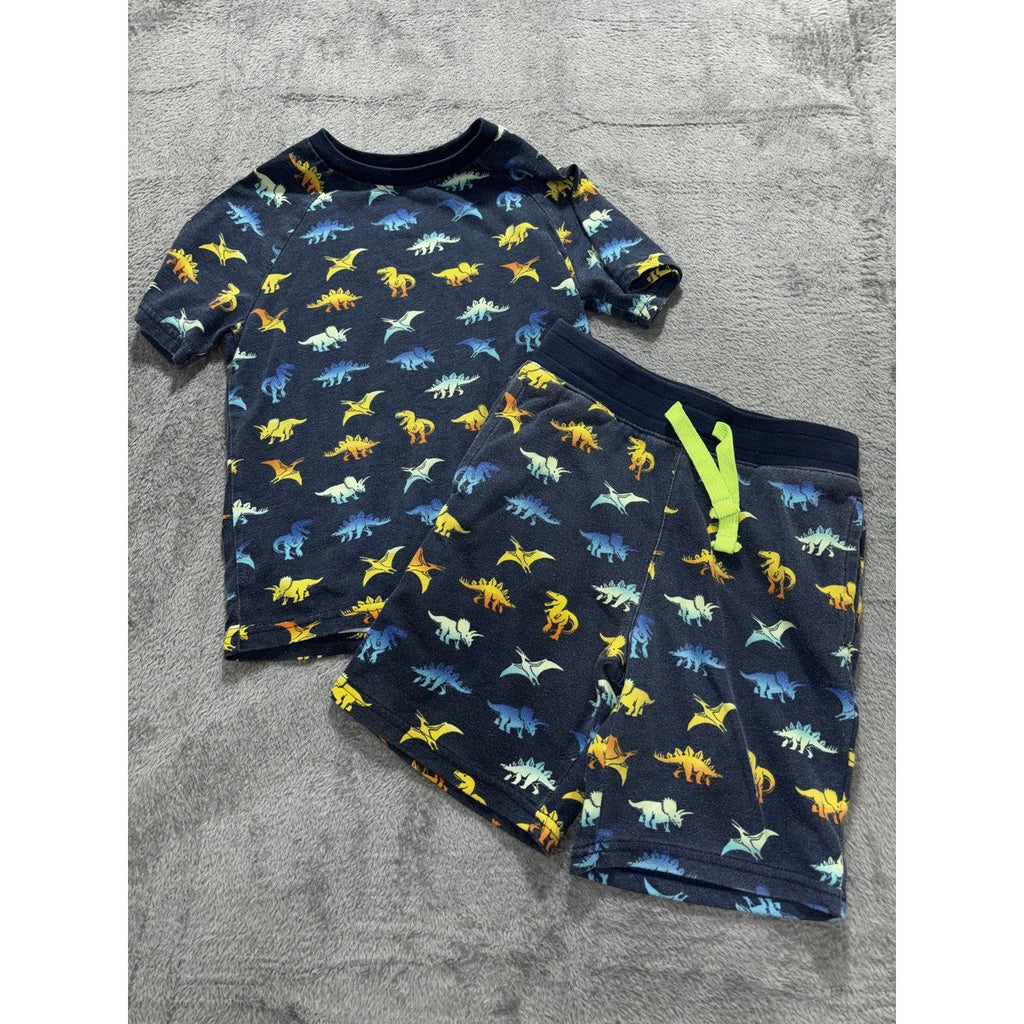 365 Kids from Garanimals Boys 6 4 Pc Bundle Windbreaker Jeans Tee Shorts Dino