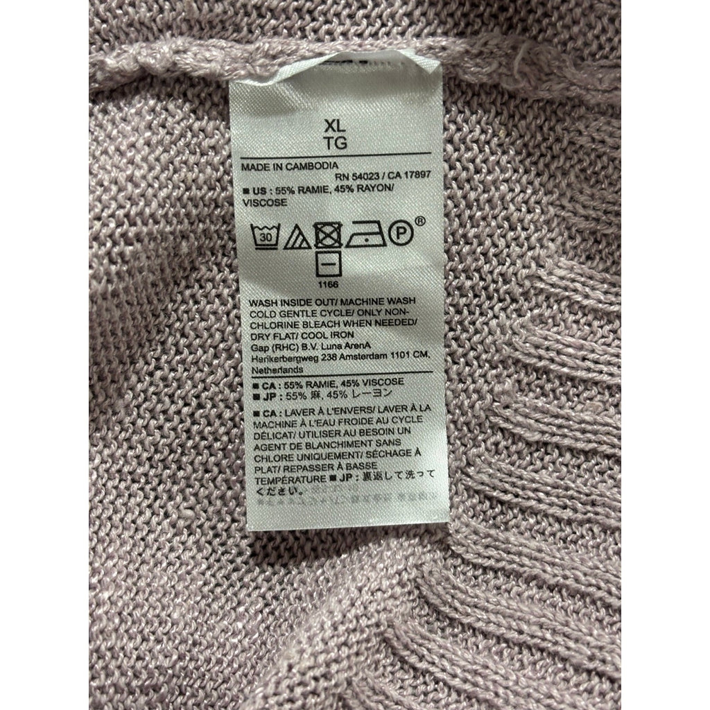 Banana Republic XL Womens Lilac Mauve Crewneck Sweater