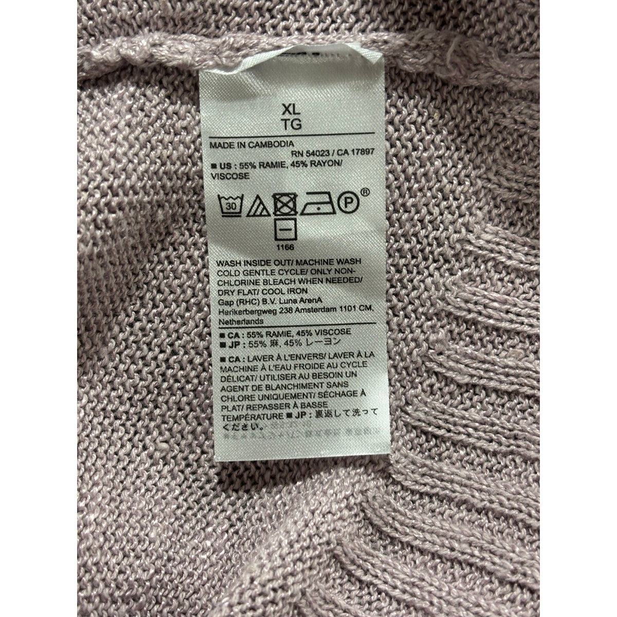 Banana Republic XL Womens Lilac Mauve Crewneck Sweater