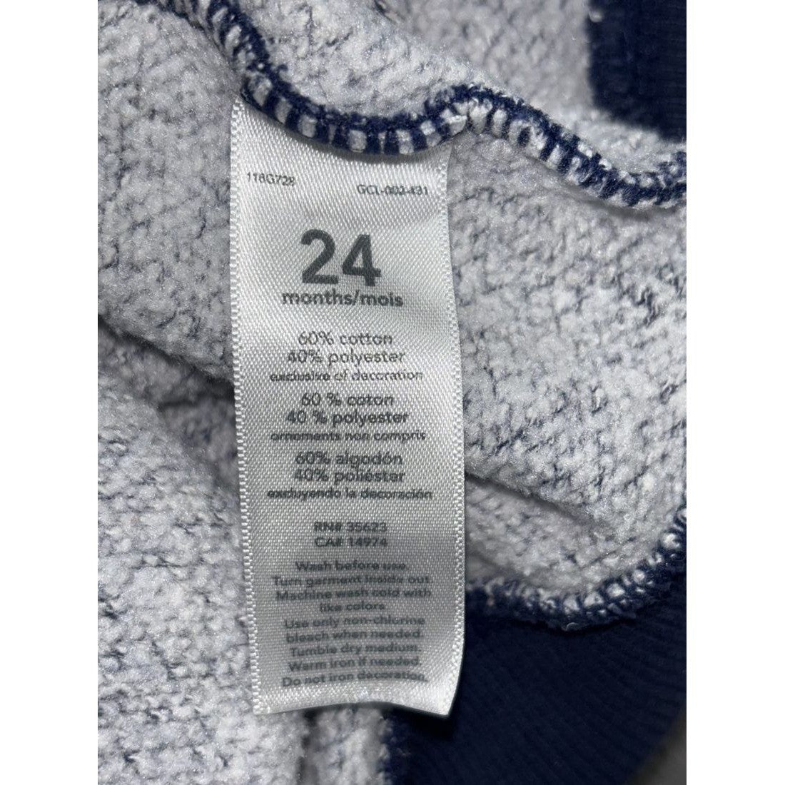 Carter's Baby Boy Navy Romper Hoodie Lot 4 Pc 24M, photo 16 of 16