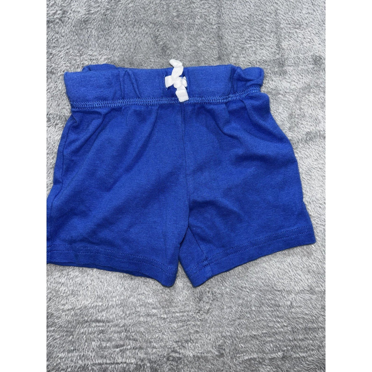 Carter's Okie Dokie 12M Baby 6 Piece Bundle Shark Shirt Tee Tank Shorts Blue