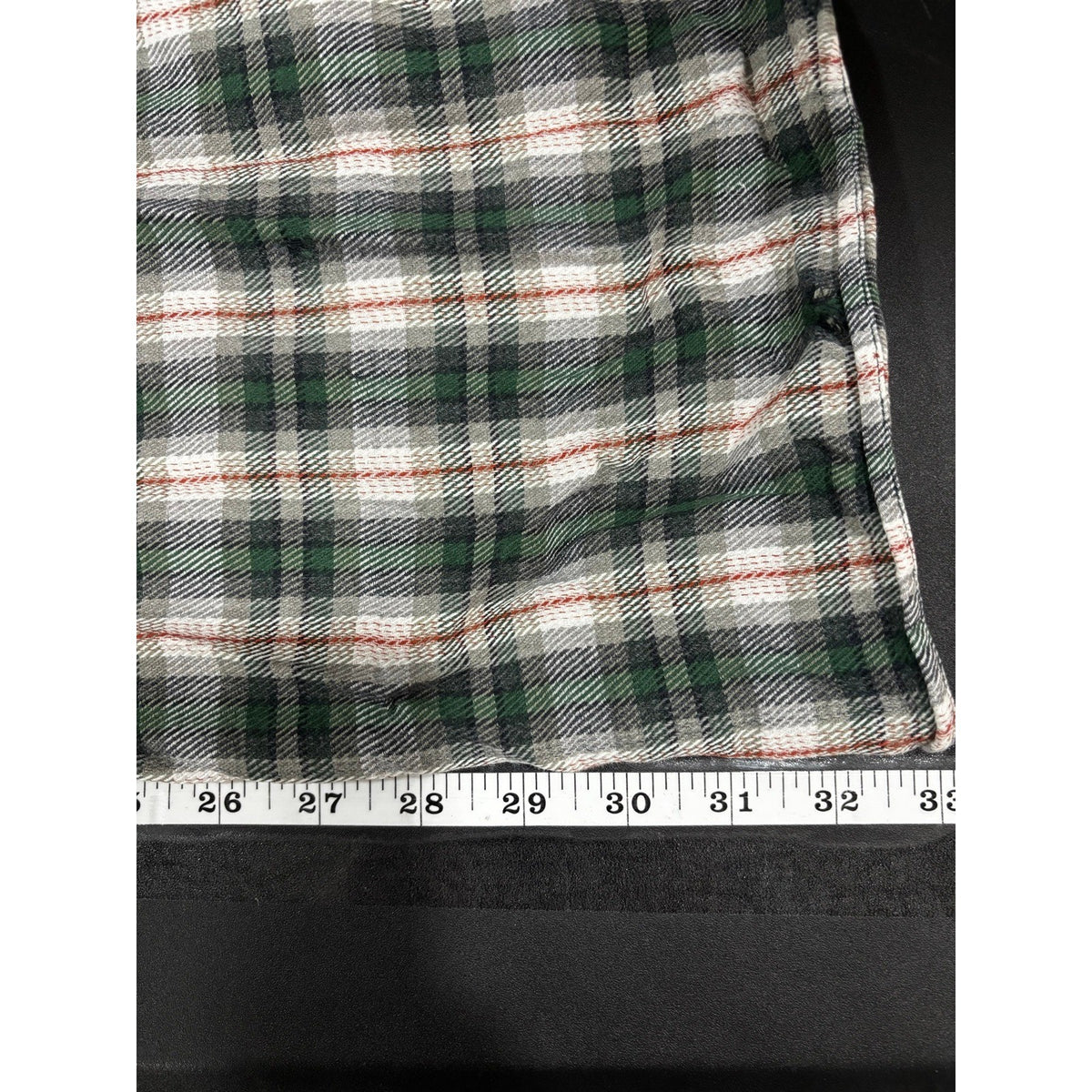 Arrow XLT Green Plaid Flannel Shirt Somerset Twill Long Sleeve Mens