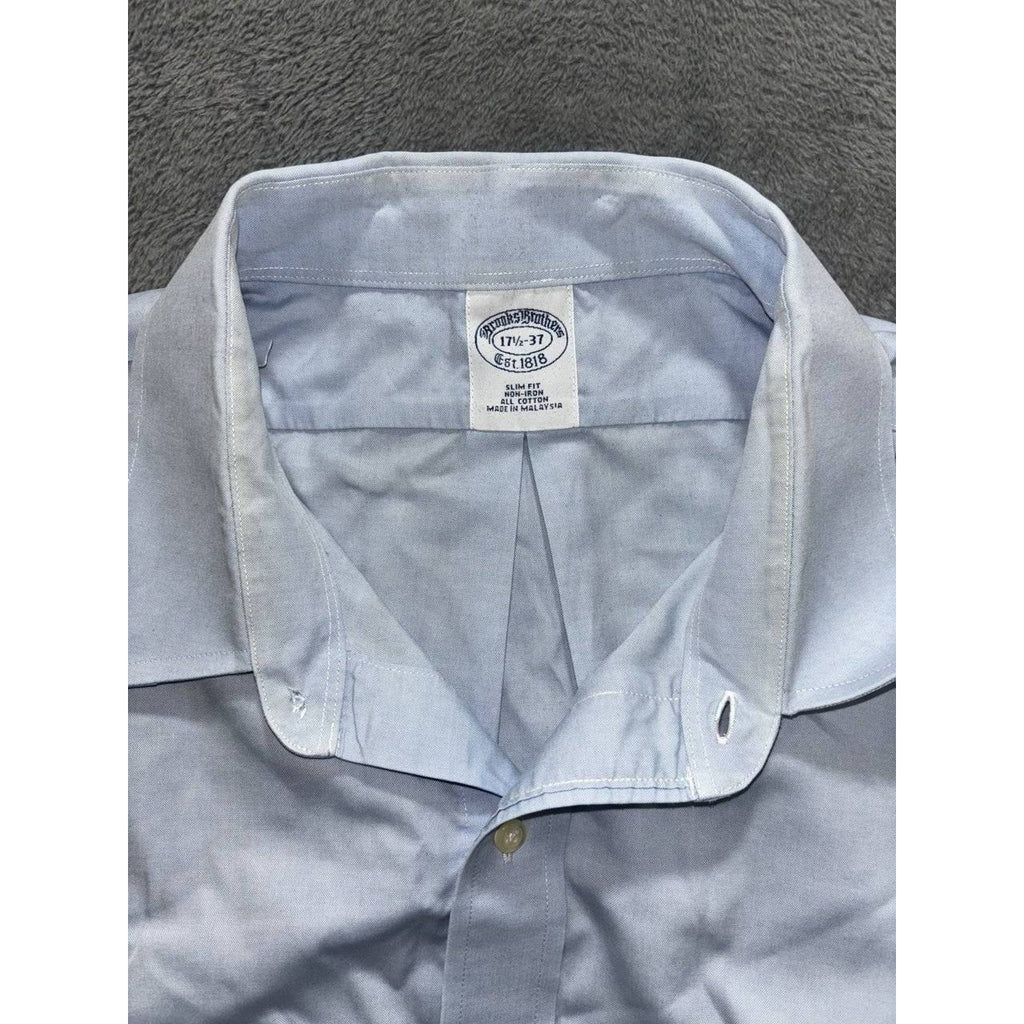Brooks Brothers Men's Light Blue Shirt 17 1/2-37, photo 9 of 10