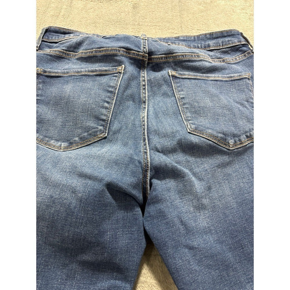Old Navy 16 Blue Rockstar Super Skinny Extra High Rise Womens Jeans Casual Boho