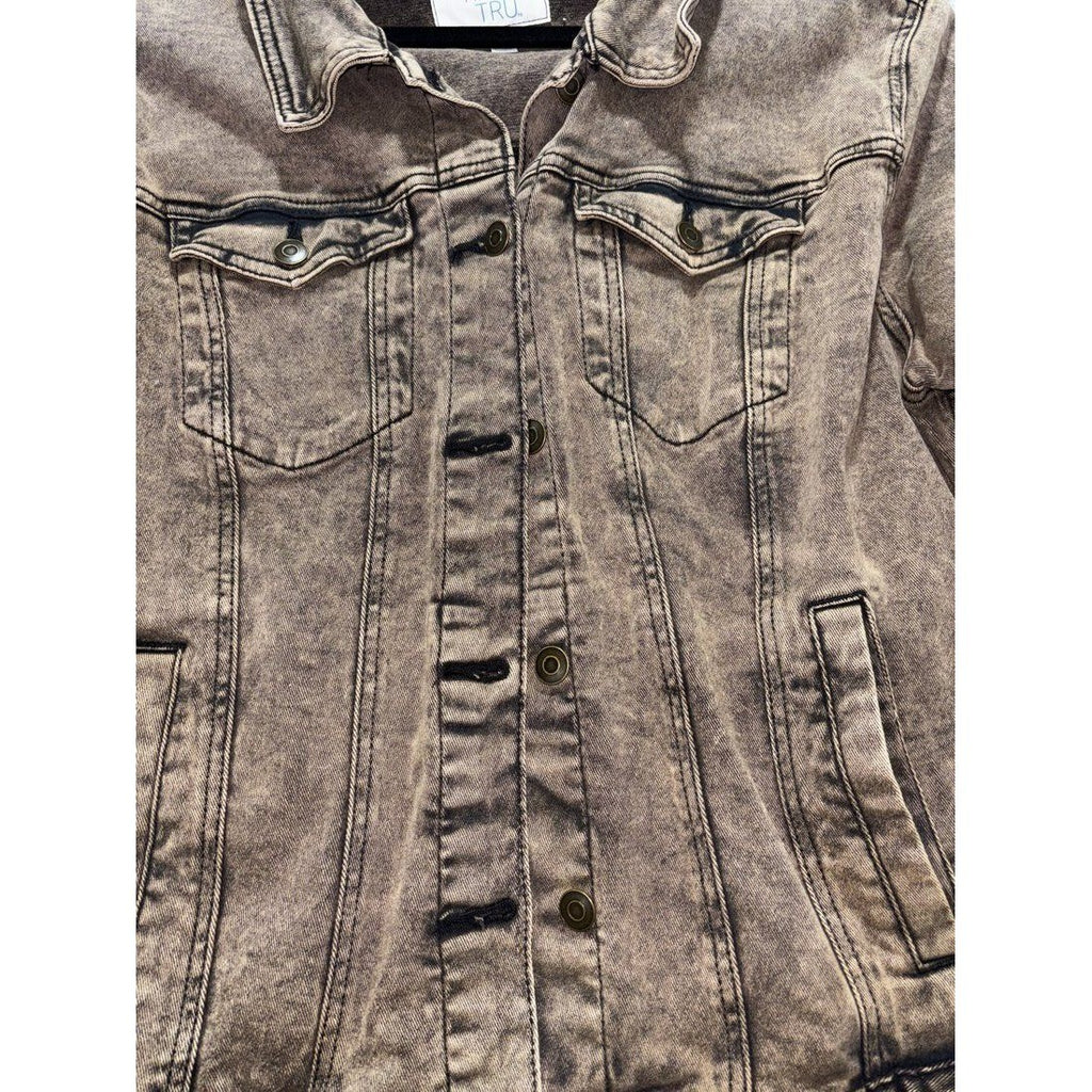 Time and Tru Women's Brown Denim Jacket Size XXXL, photo 4 of 9