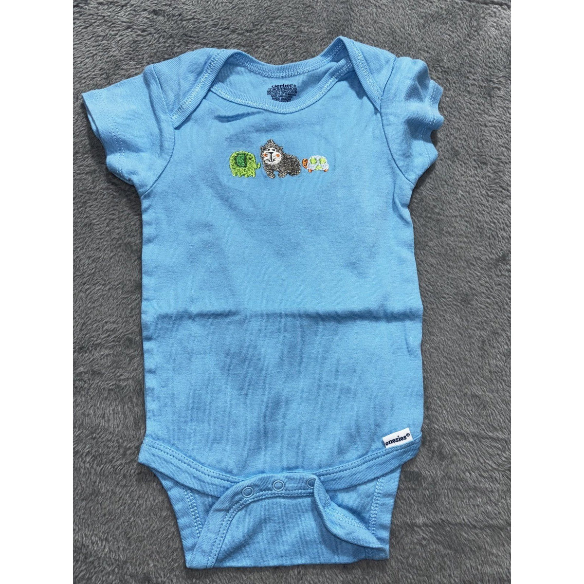 Carter's Gerber Baby 12M 5 Piece Bundle Rash Guard Swim Shorts Onesies