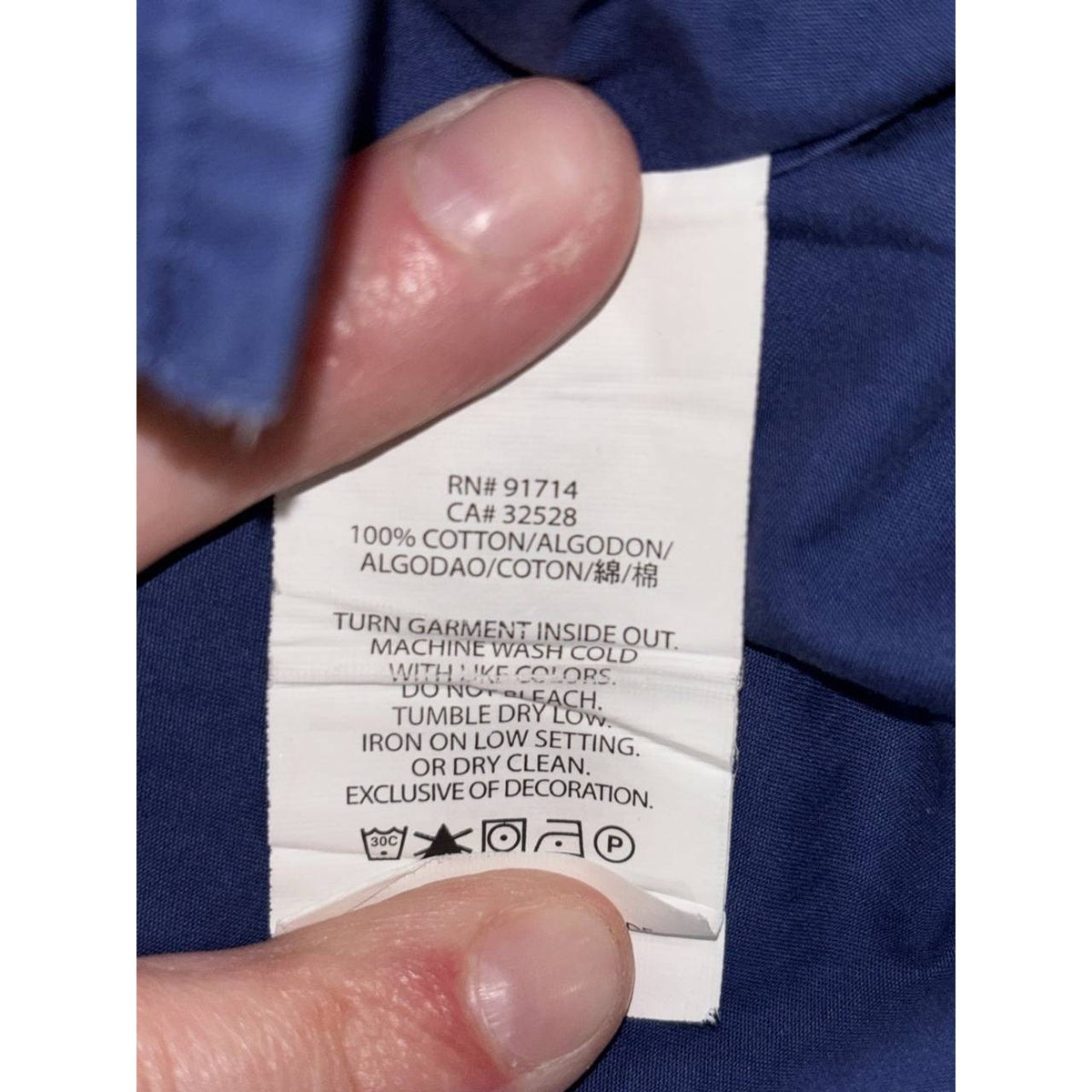Armani Exchange Men's Navy Blue Shirt Size XL, photo 9 of 9