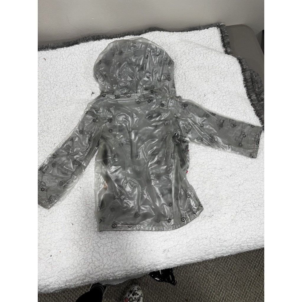 Disney Mickey Mouse Toddler 3T Clear Rain Coat and Size 7 Rain Boots Set