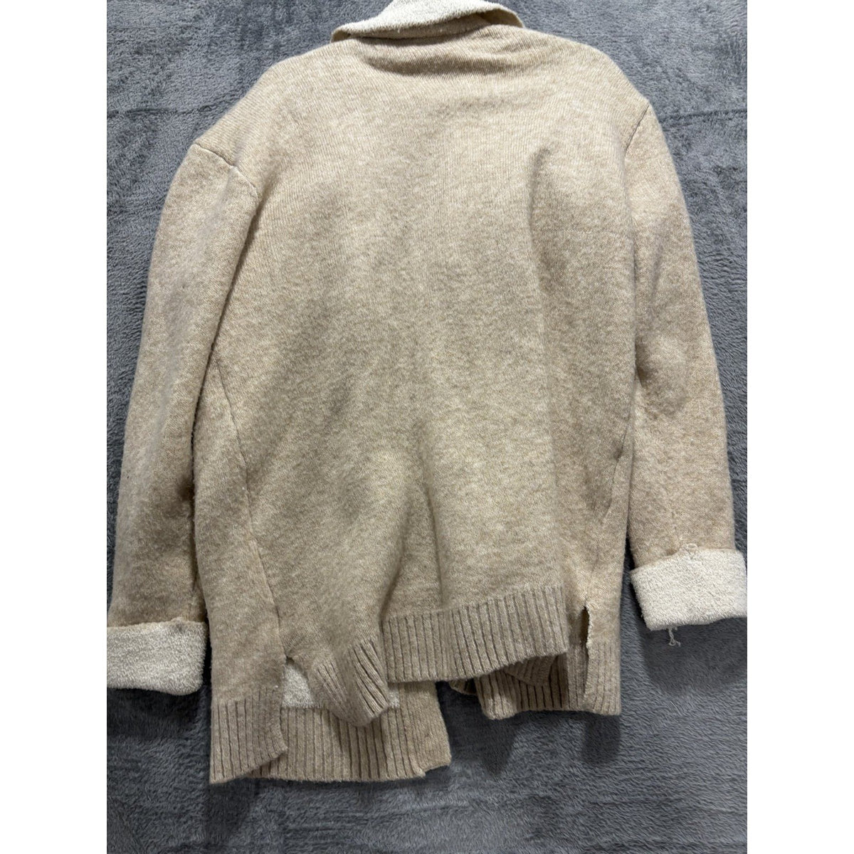 Maurices Women's Oatmeal Cardigan Shacket Size L, photo 7 of 8