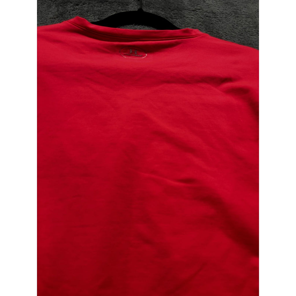 Under Armour Womens XL Coral Red ColdGear Fitted Long Sleeve Tee Athletic
