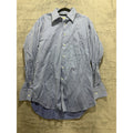 Ermenegildo Zegna Mens 39 15½ Blue Long Sleeve Button Up Dress Shirt