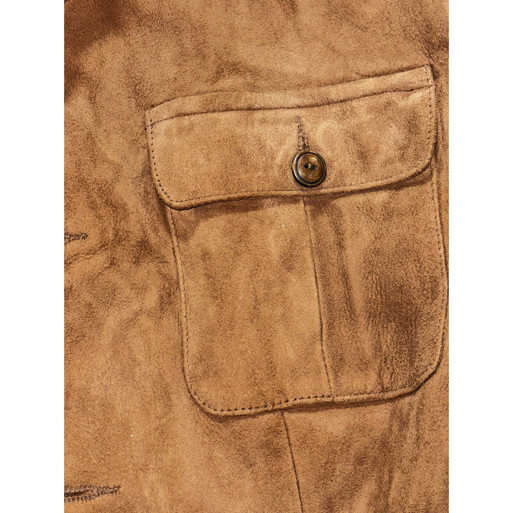 Ralph Lauren Women's Tan Suede Safari Jacket Size 10, photo 2 of 8