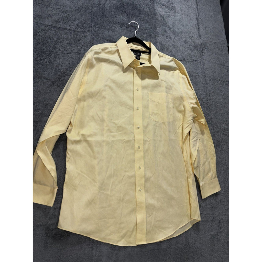 Jos. A. Bank Men's Yellow Dress Shirt 17 1/2-34, photo 3 of 8