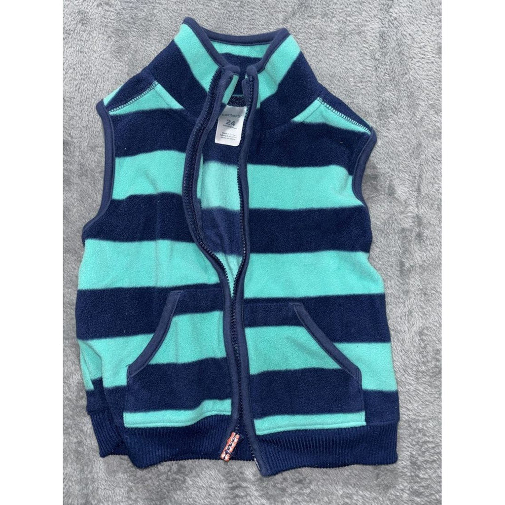 Carter's Baby Boy Navy Romper Hoodie Lot 4 Pc 24M, photo 6 of 16