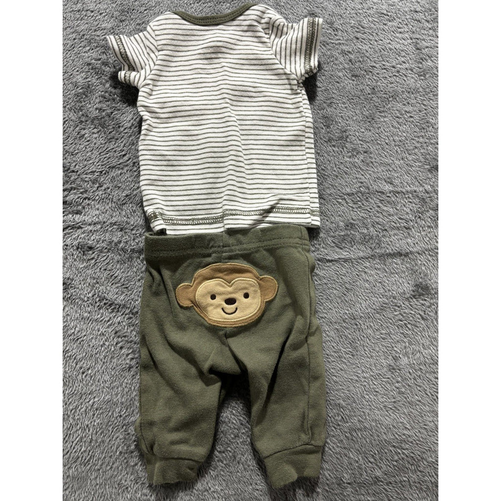 Carter's Child of Mine Baby Boy NB 6 Piece Bundle Sleeper Hoodie Pants