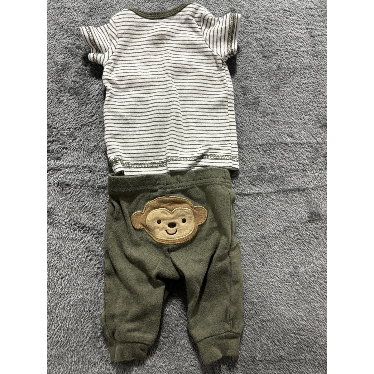 Carter's Child of Mine Baby Boy NB 6 Piece Bundle Sleeper Hoodie Pants