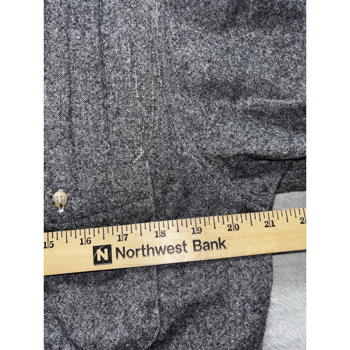 Pendleton Men's Charcoal Wool Shirt Size L, photo 4 of 11