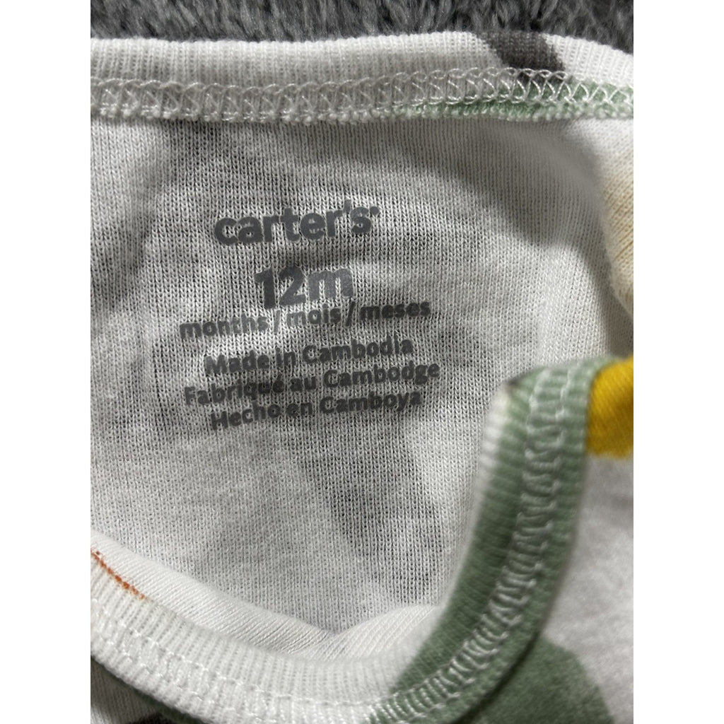 Carter's Baby 12M 6 Piece Bundle Bodysuits Footed Pants Sage Yellow