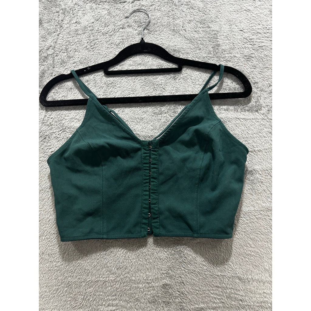 Womens Bundle 3pc Tank Crop Top Bralette XS/4 Red Black Green