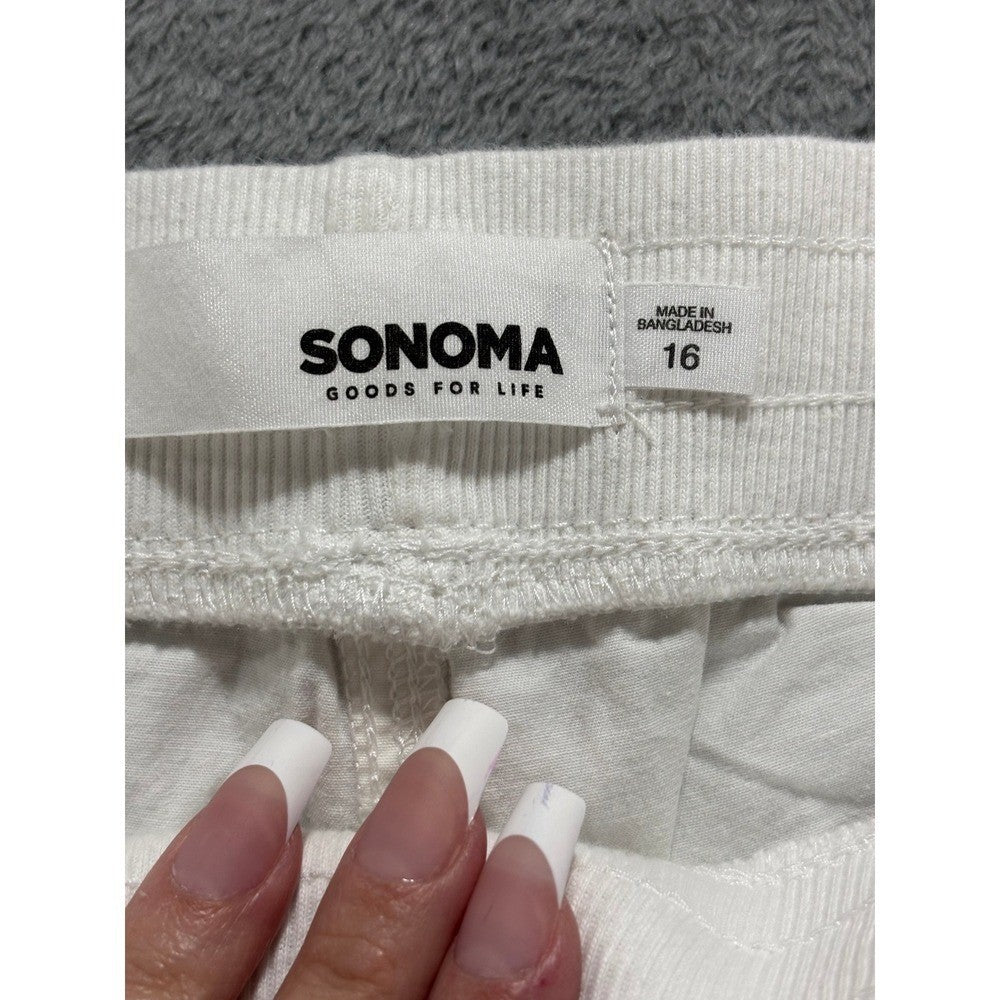 Sonoma Women's White Shorts Size 16, photo 10 of 15