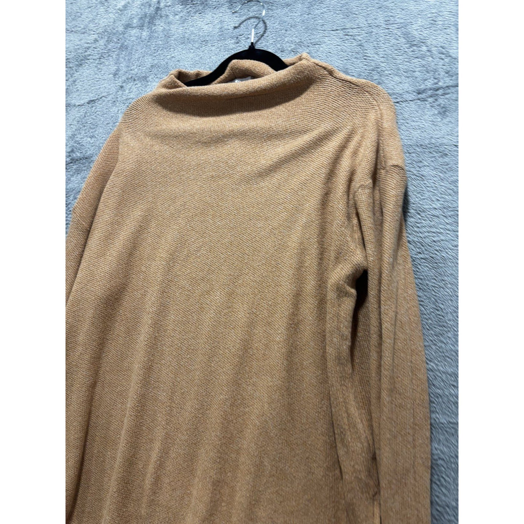 Old Navy Womens XL Camel Tan Mock Neck Sweater Pullover Cozy Casual