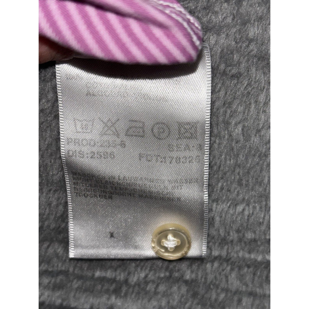 Hugo Boss Mens 16 1/2 34/35 Purple Striped French Cuff Dress Shirt Business