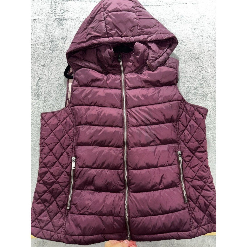 G.H. Bass & Co Women's Burgundy Puffer Vest Size XXL
