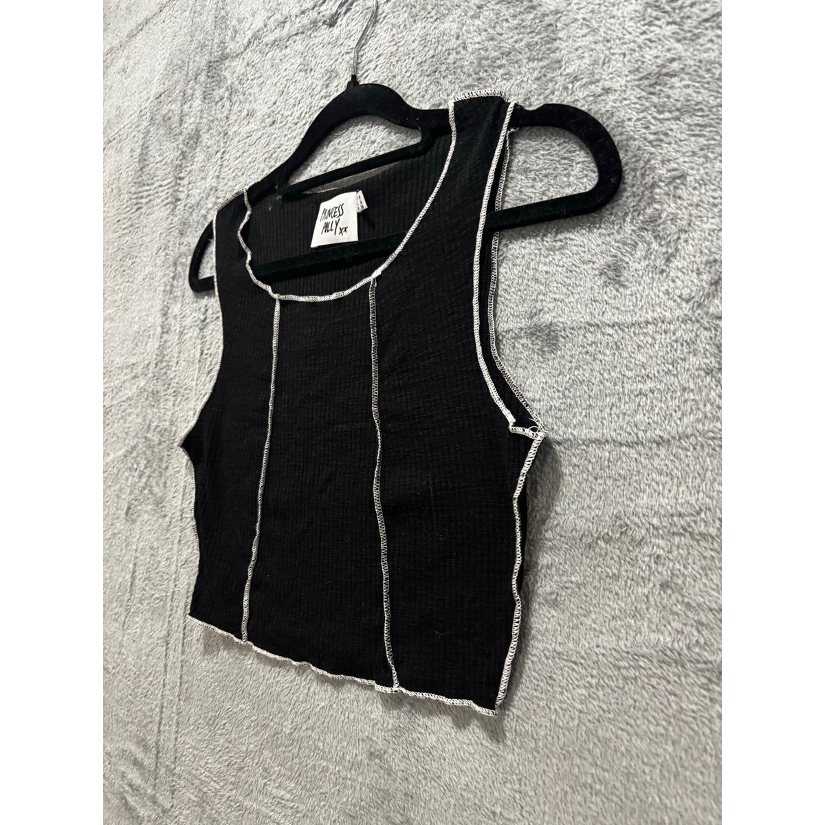 Womens Bundle 3pc Tank Crop Top Bralette XS/4 Red Black Green