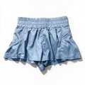 FP Movement Women's Light Blue Ruffle Shorts Size M