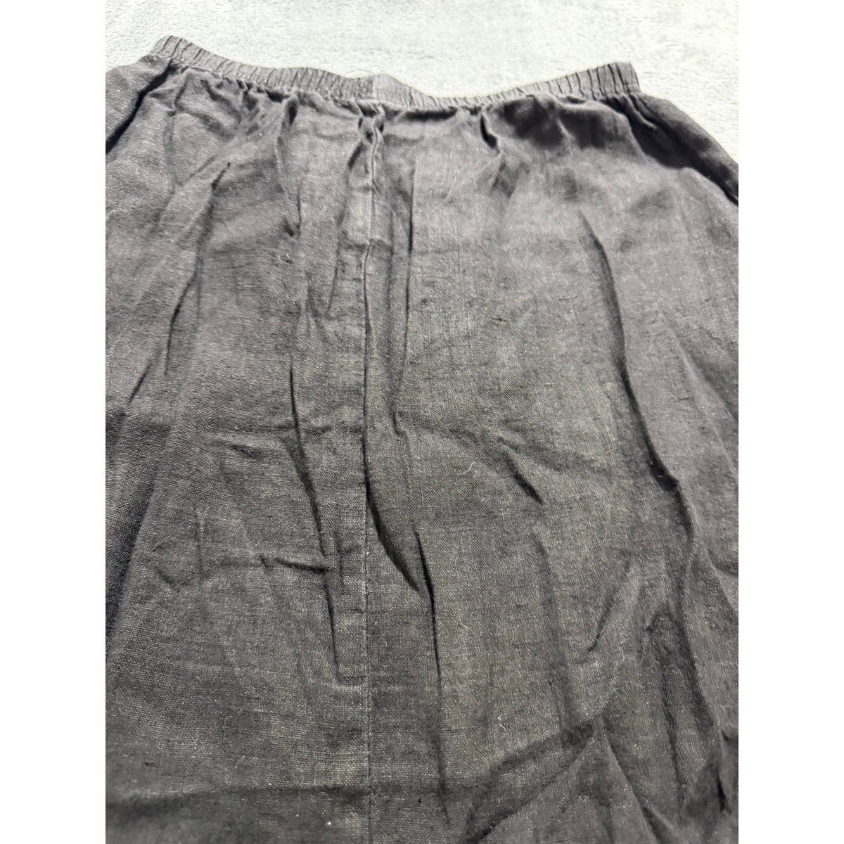 Doneckers of Ephrata S Black Linen Maxi Skirt Womens Boho Vintage Casual