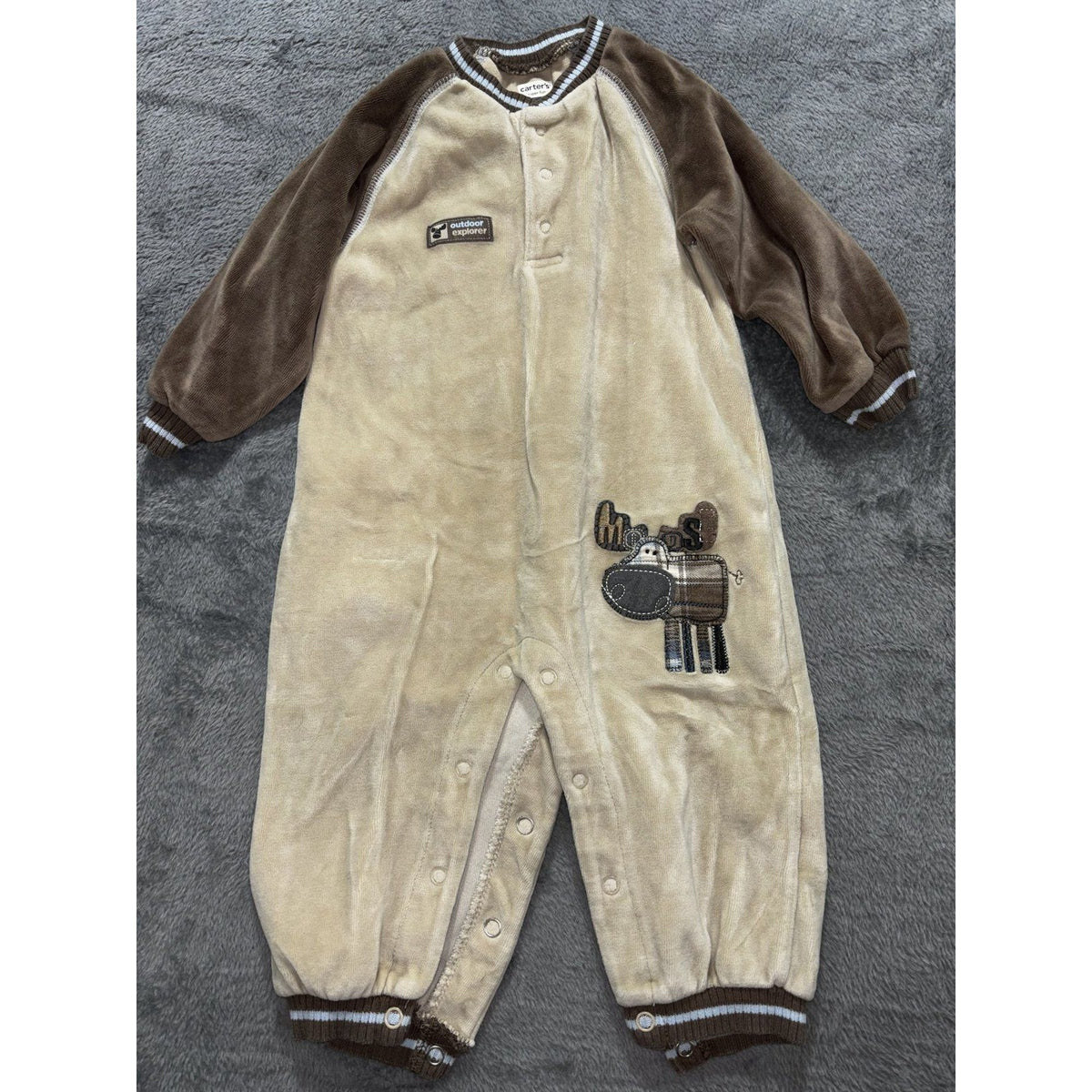 Carter's Baby Gap Baby 12M 5 Piece Bundle Plaid Shirt Romper Pants