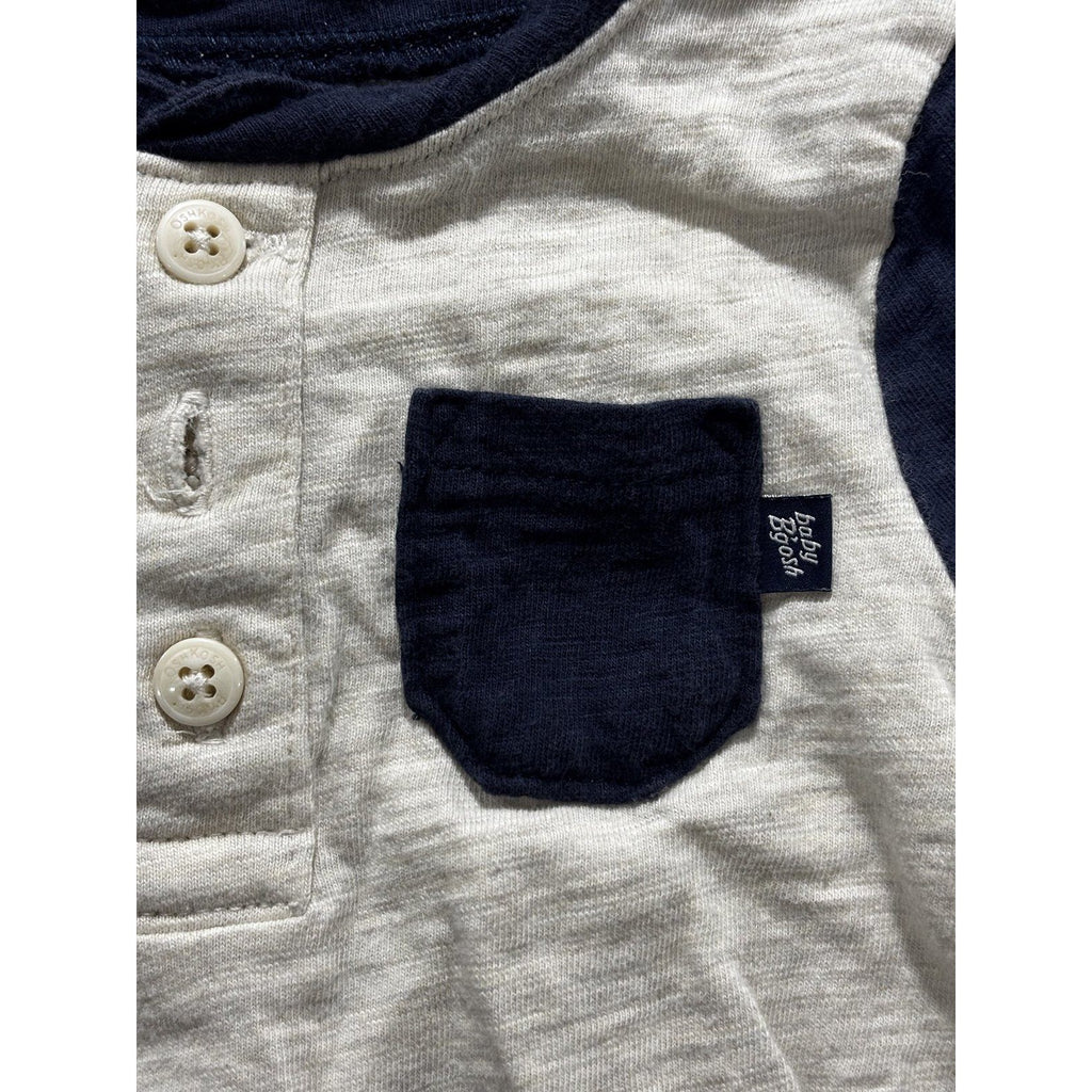 Baby B'gosh Baby Boy 12M 4 Piece Bundle Henley Joggers Hoodie Maroon Gray