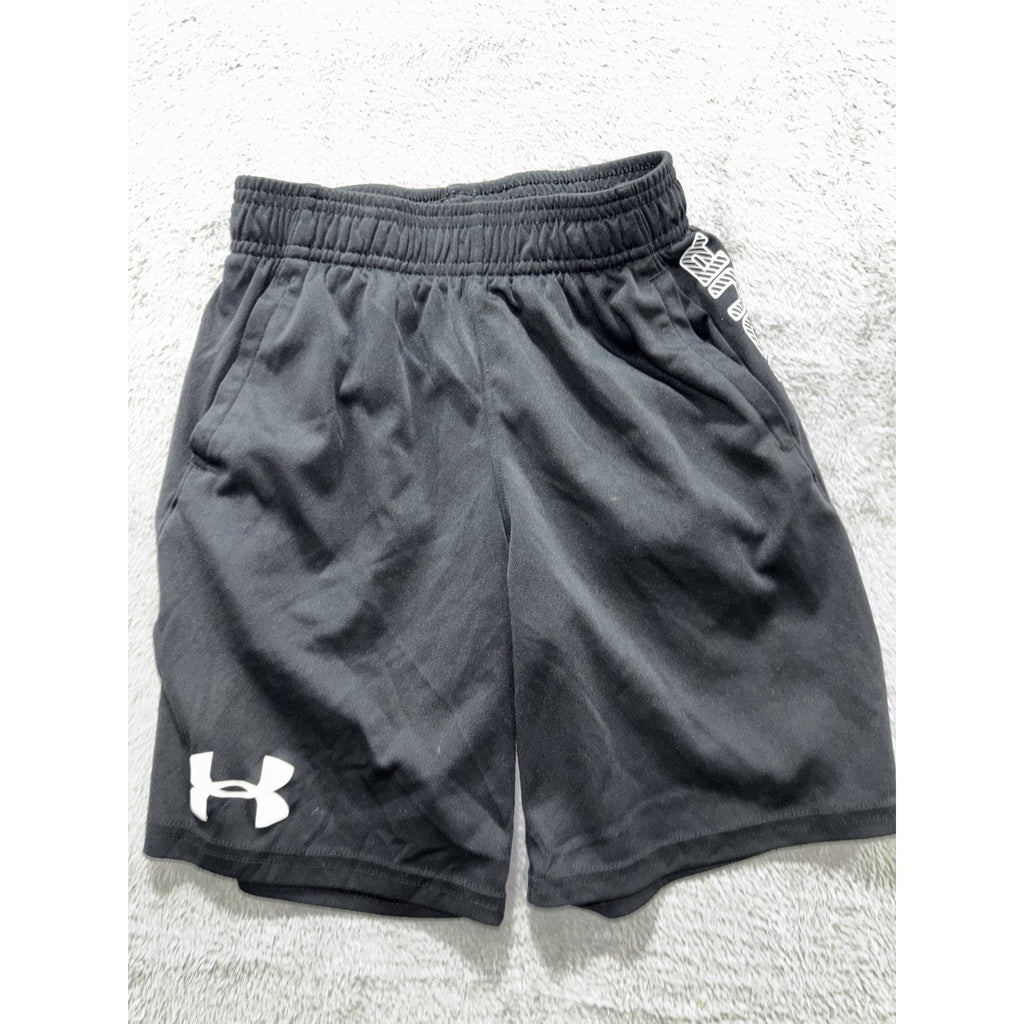 Under Armour Youth XS S 6 Pc Black Gray Athletic Bundle Tops Shorts Leggings